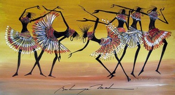 Bailando Cuero 1892 Africano Pinturas al óleo